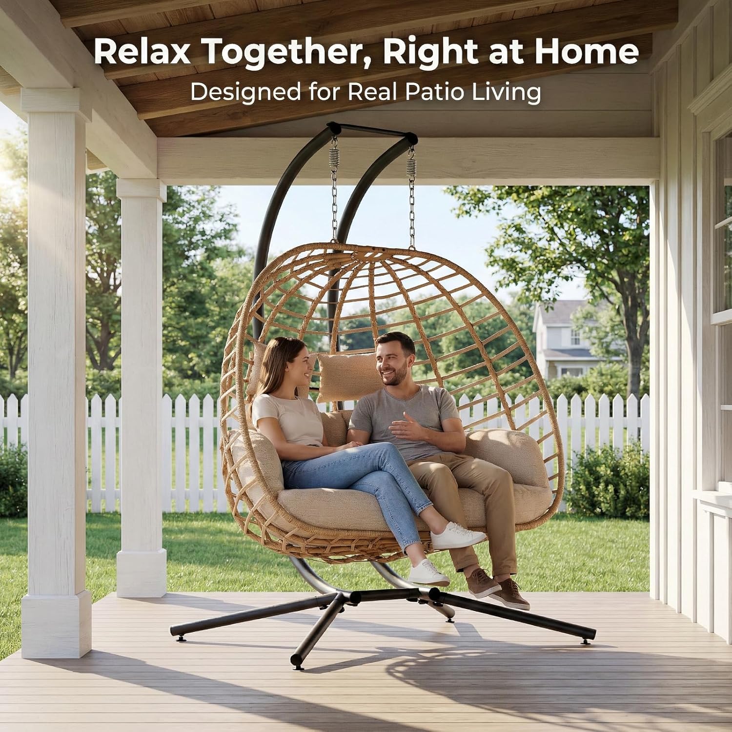 Double Hanging Egg Chair with  - Hanging Egg Chair のレビューと価格