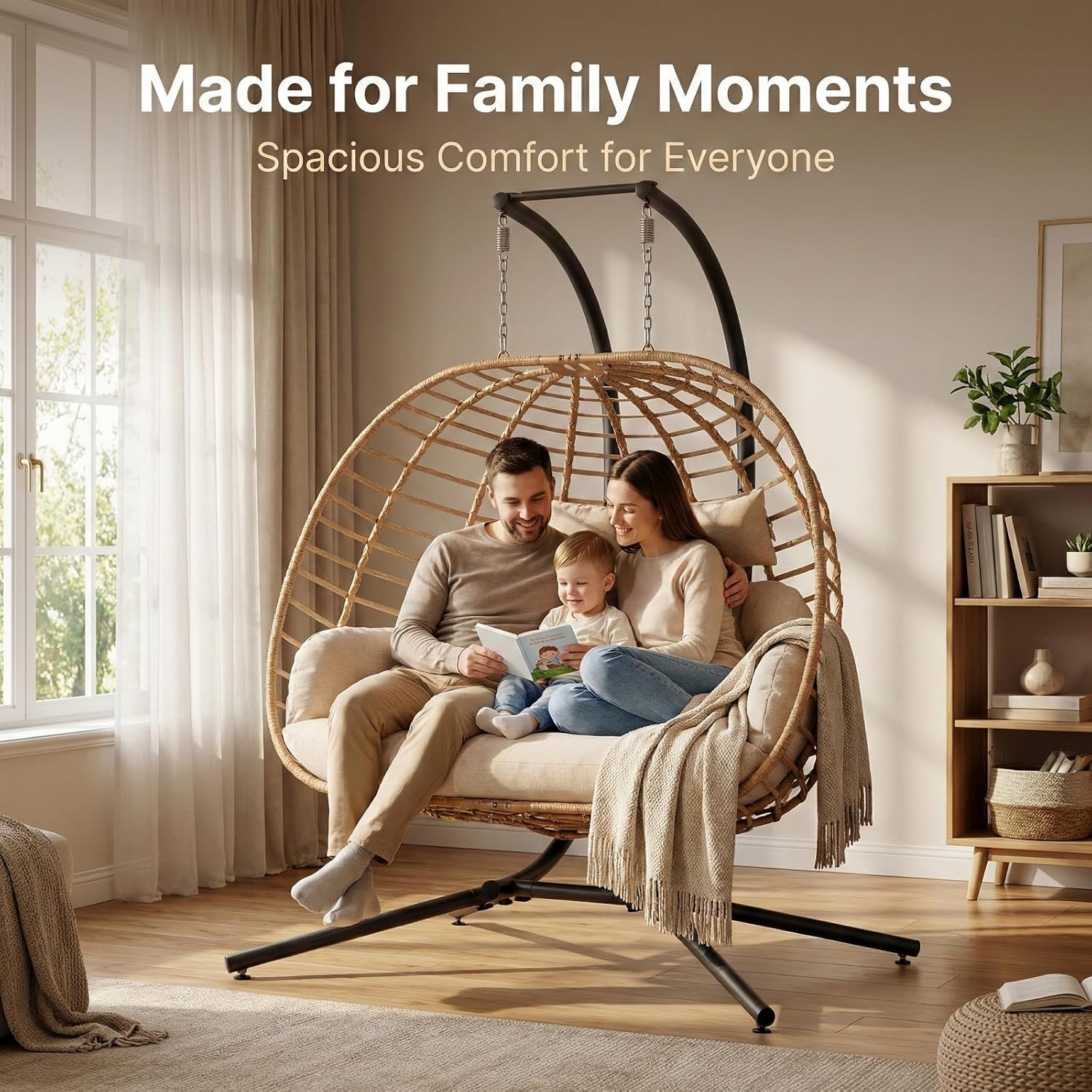 Double Hanging Egg Chair with  - Hanging Egg Chair のレビューと価格