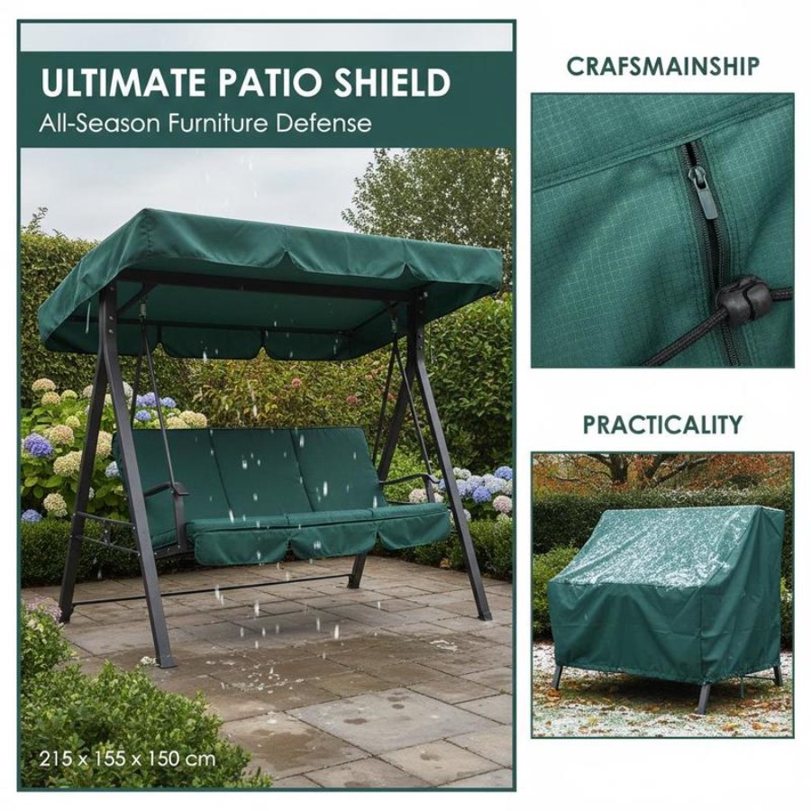 Patio 3 Seater Swing Chair Ben - Outdoor Furniture Sofa のレビューと価格