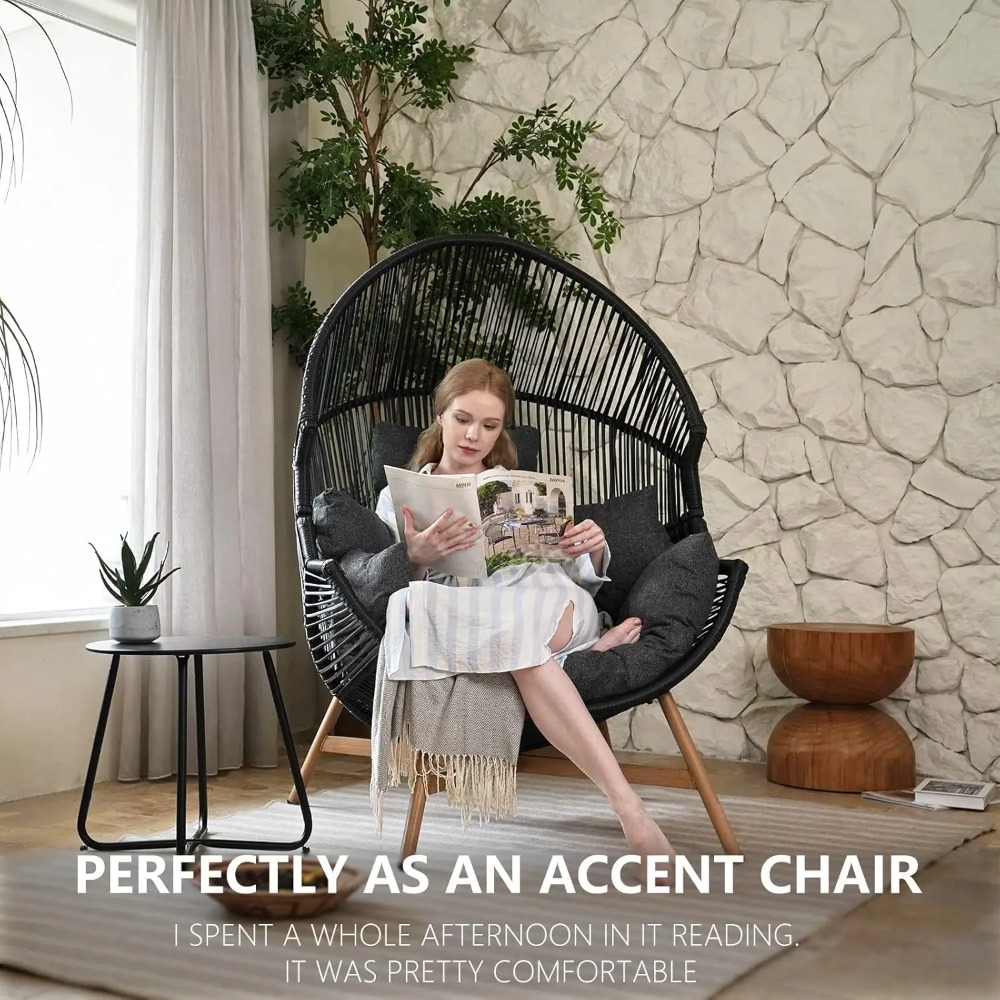 Outdoor Egg Chair PE Wicker Wo - Outdoor Furniture Europe のレビューと価格