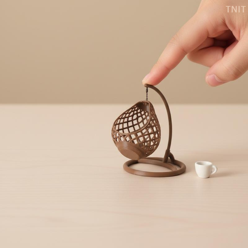 [JN] 1Pcs DIY Diorama Scene Ac - Hanging Egg Chair のレビューと価格