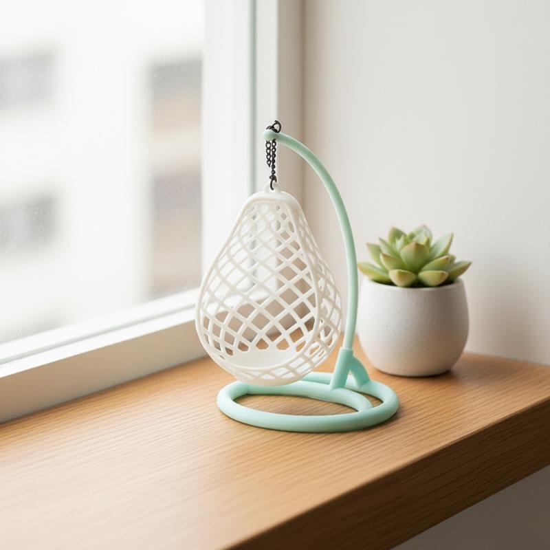 [JN] 1Pcs DIY Diorama Scene Ac - Hanging Egg Chair のレビューと価格