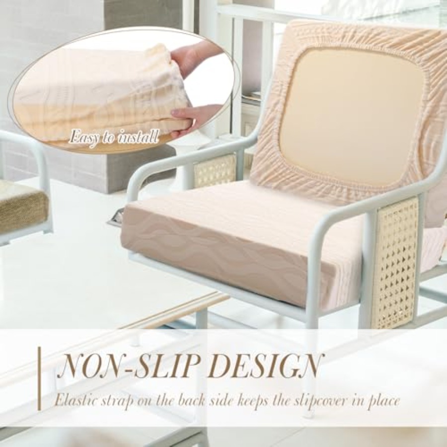 8Pcs Stretch Patio Cushion Cov - Outdoor Furniture Sofa のレビューと価格