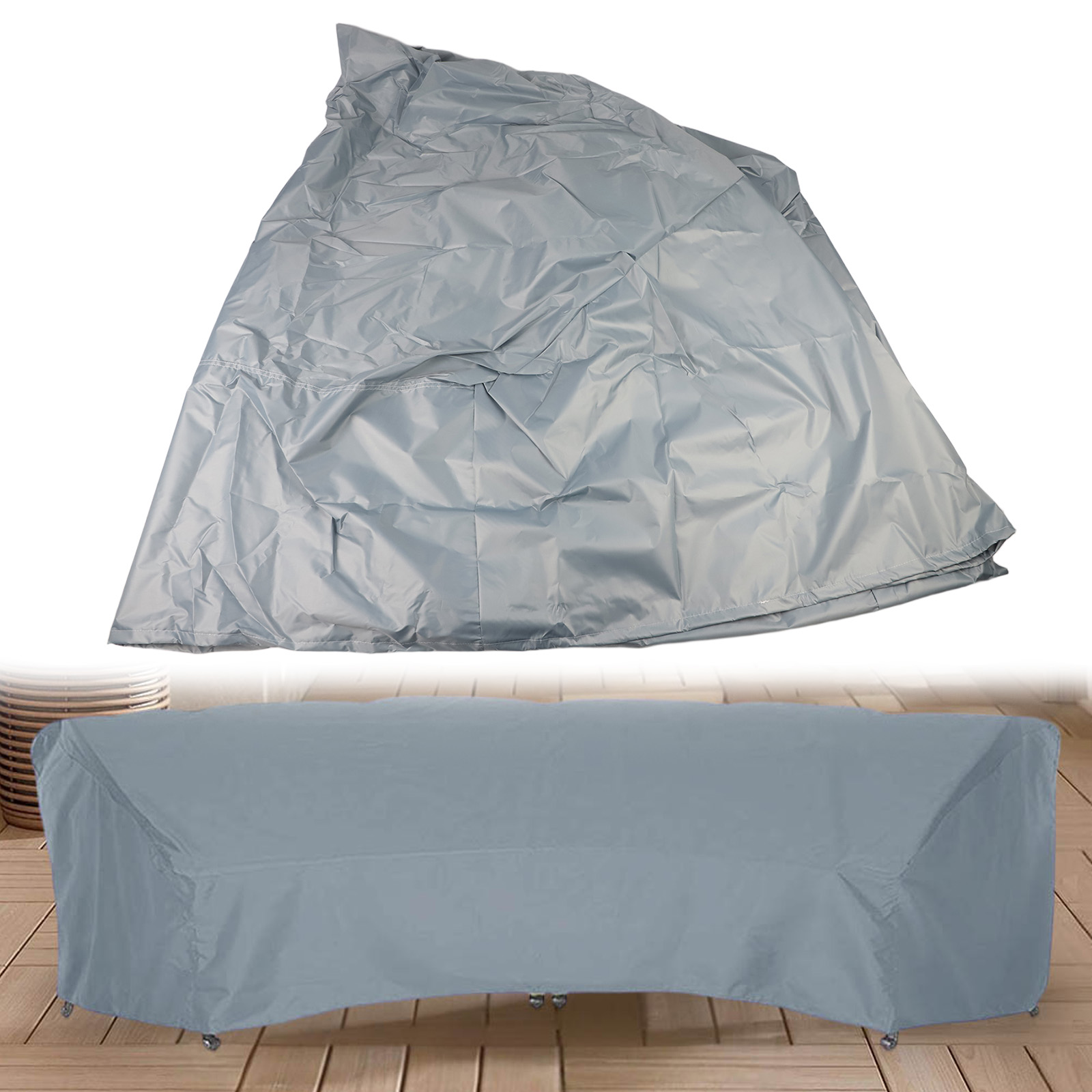 Curved Sofa Cover 210D Furnitu - Outdoor Furniture Year Round のレビューと価格