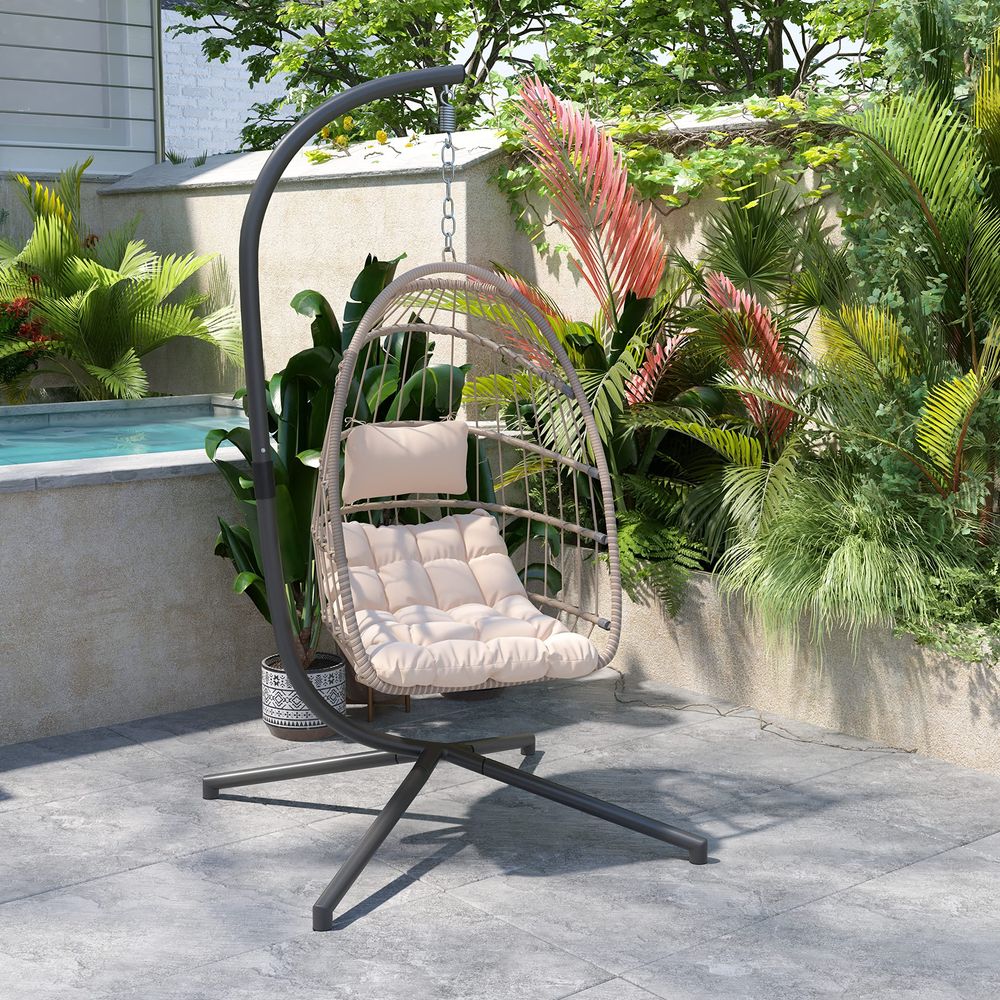 Cleo Indoor Outdoor Patio Hang - Hanging Egg Chair のレビューと価格