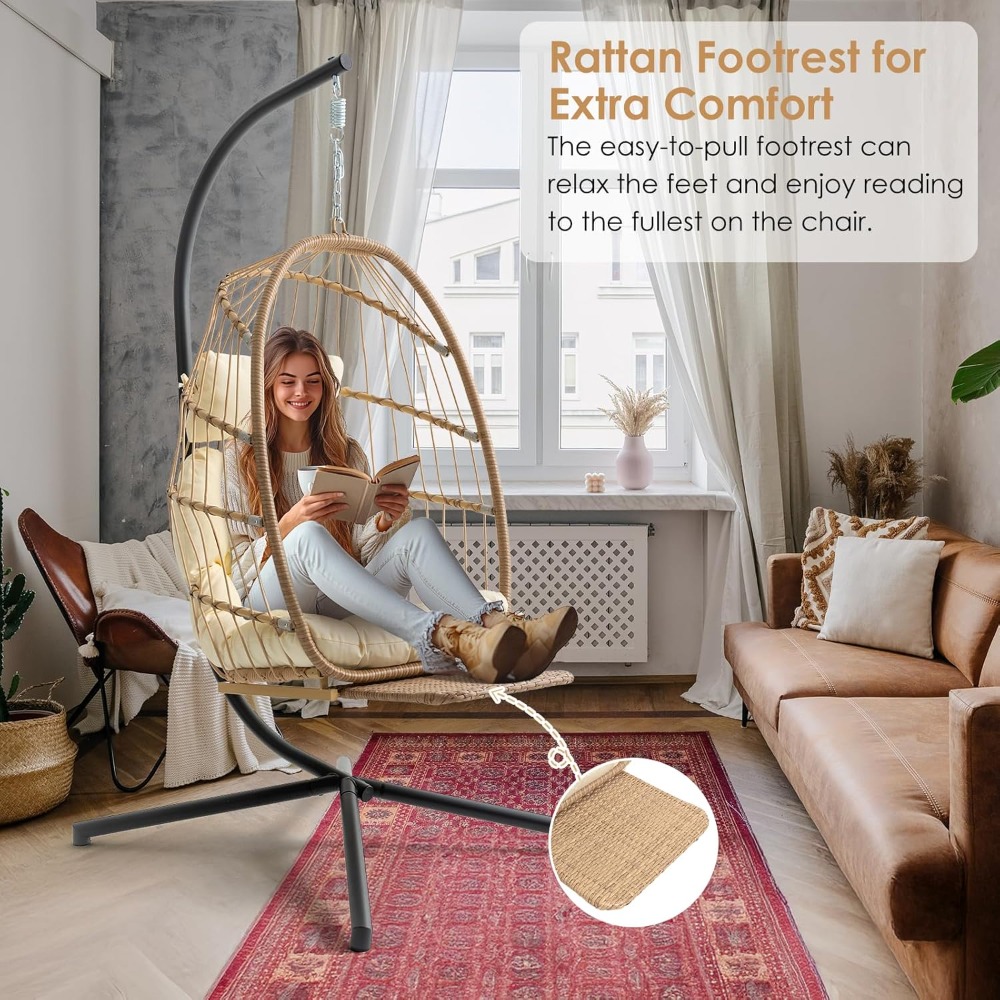 Hanging Egg Chair with Stand a - Hanging Egg Chair のレビューと価格