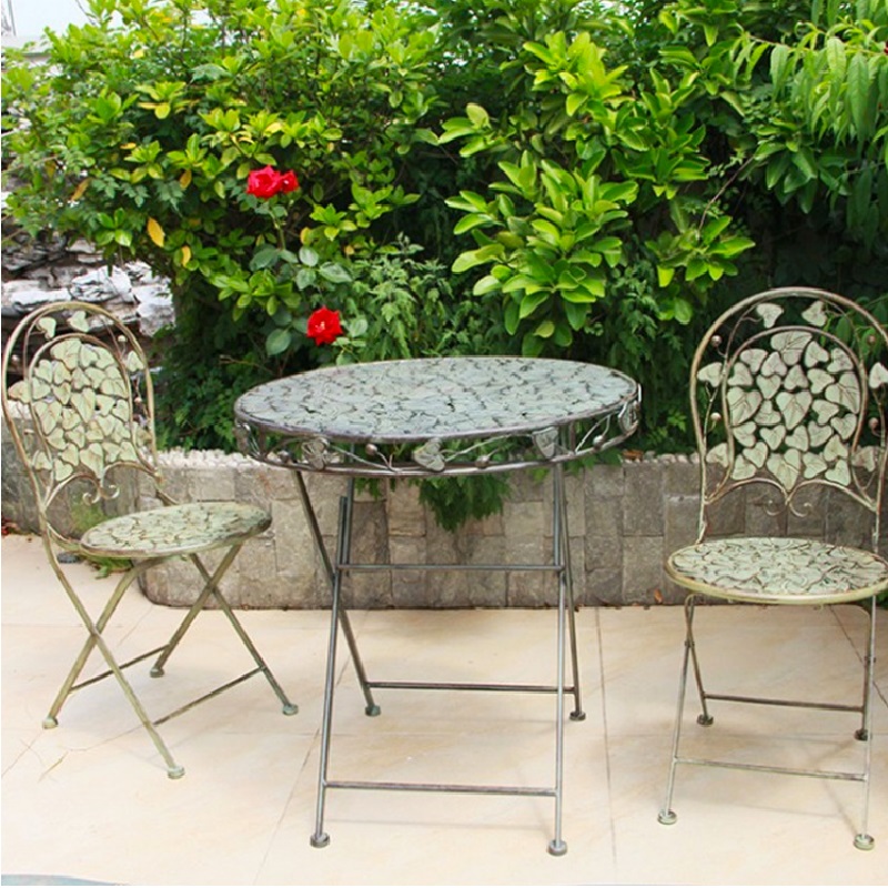 Old Courtyard Retro Iron Table - Outdoor Furniture Europe のレビューと価格