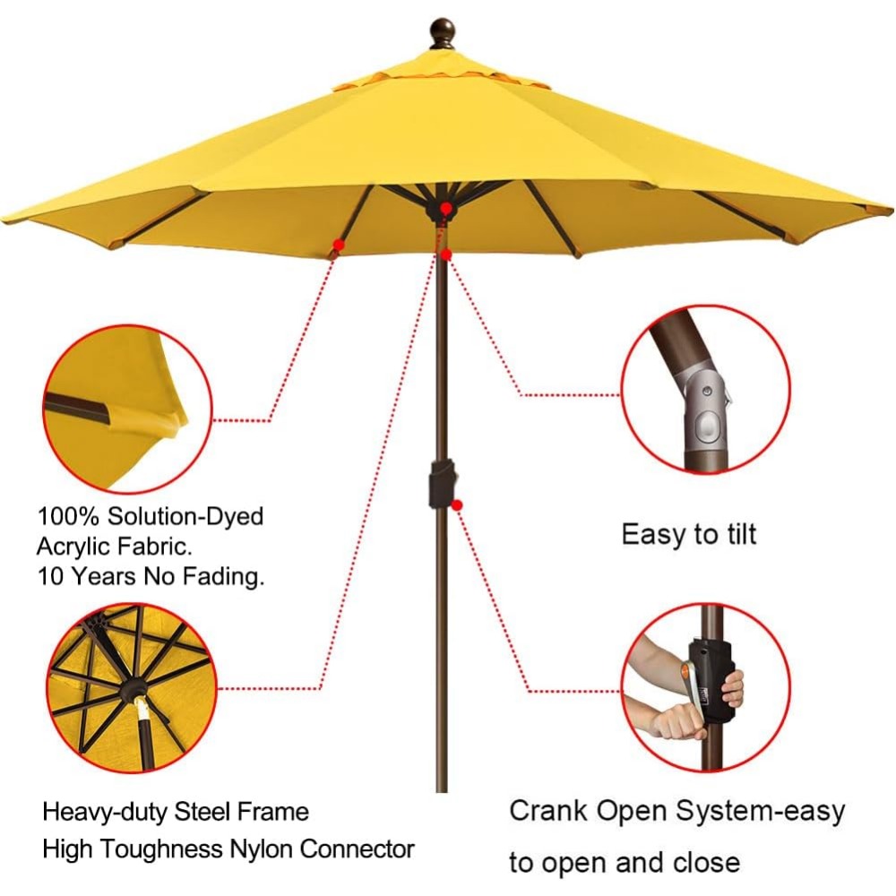 USA 10-Year-Non-Fading 9Ft Mar - Outdoor Furniture Year Round のレビューと価格