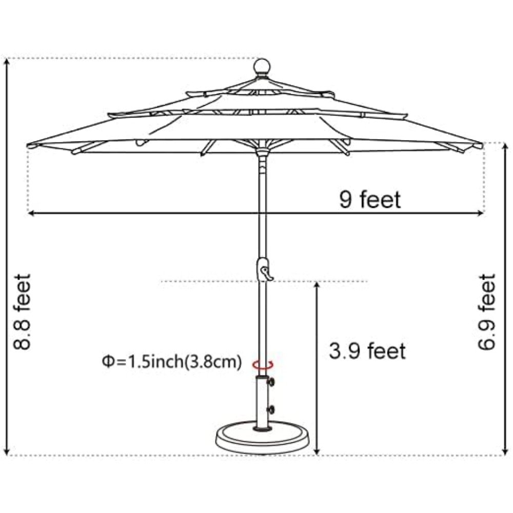 USA 10-Year-Non-Fading Solar 9 - Outdoor Furniture Year Round のレビューと価格
