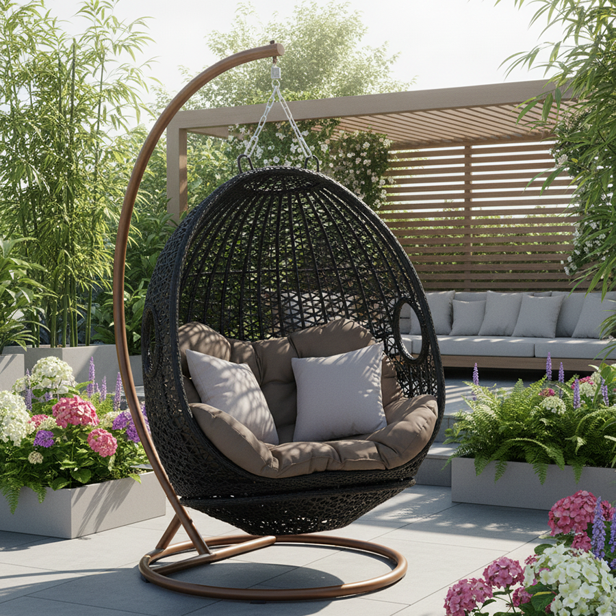 Modern Double Hanging Rattan S - Hanging Egg Chair のレビューと価格