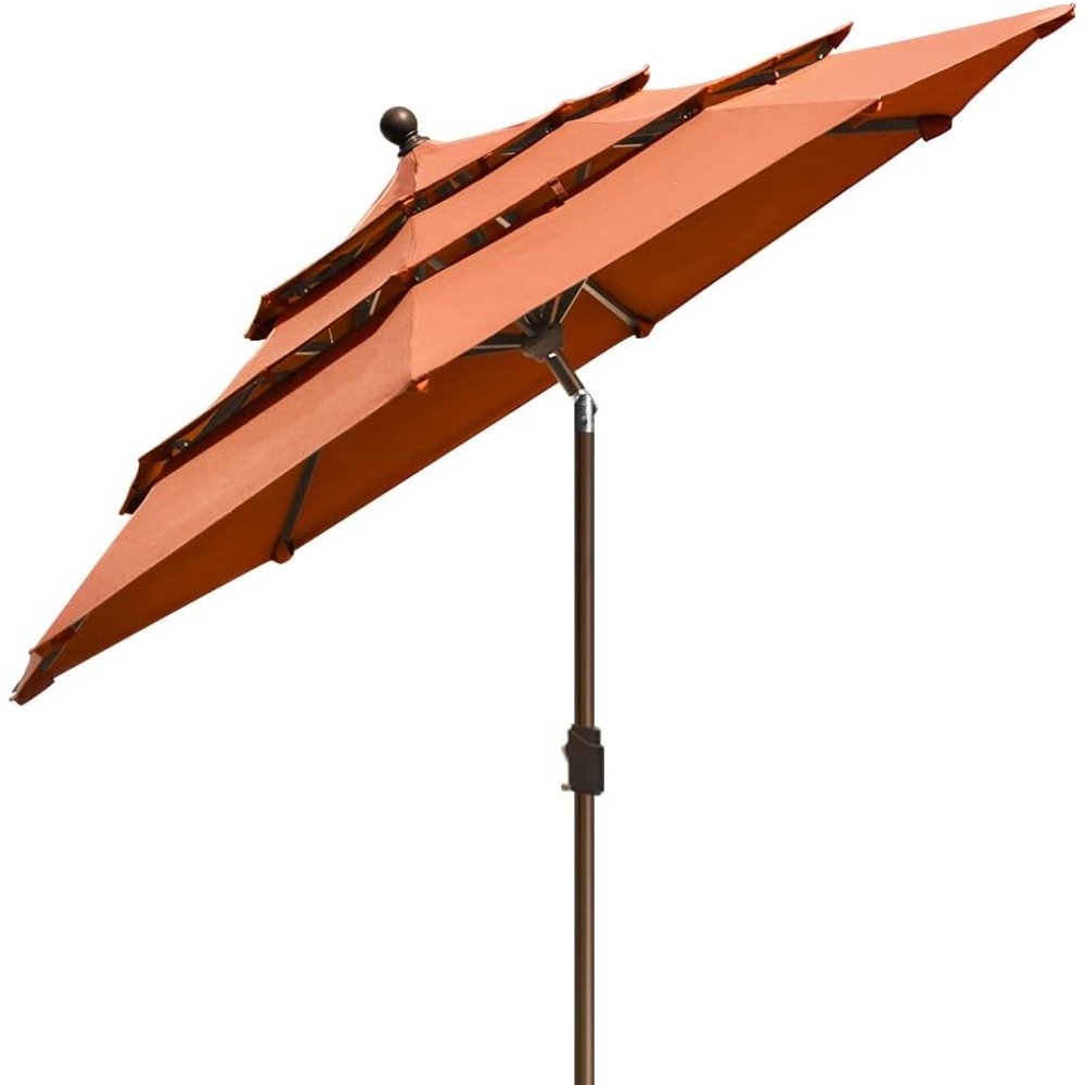 USA 9Ft 3 Tiers Market Umbrell - Outdoor Furniture Year Round のレビューと価格
