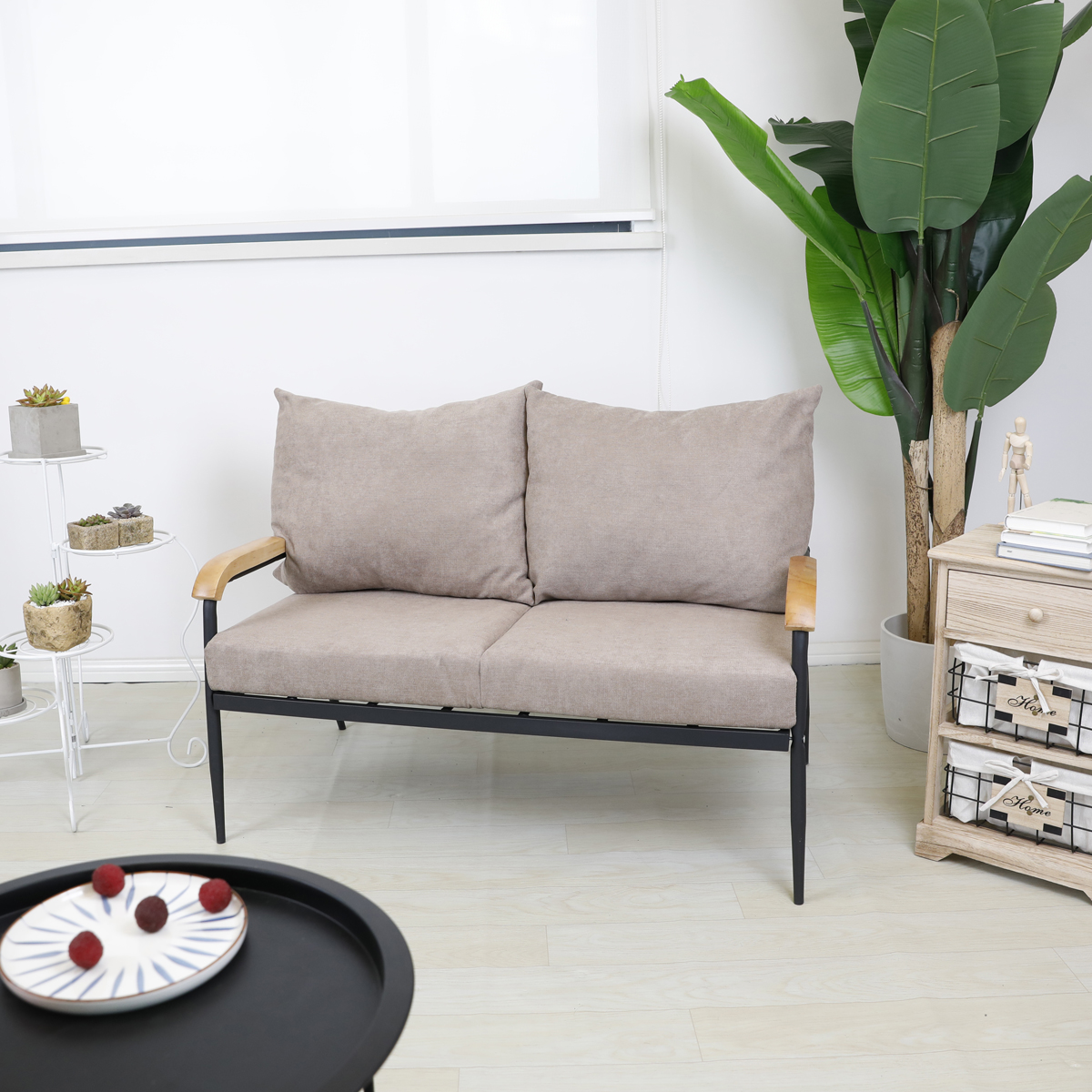 #2 Seat Fabric Outdoor Set Met - Outdoor Furniture In Sale のレビューと価格