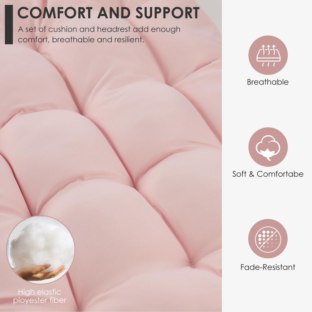 Pink Egg Chair with Stand Indo - Hanging Egg Chair のレビューと価格