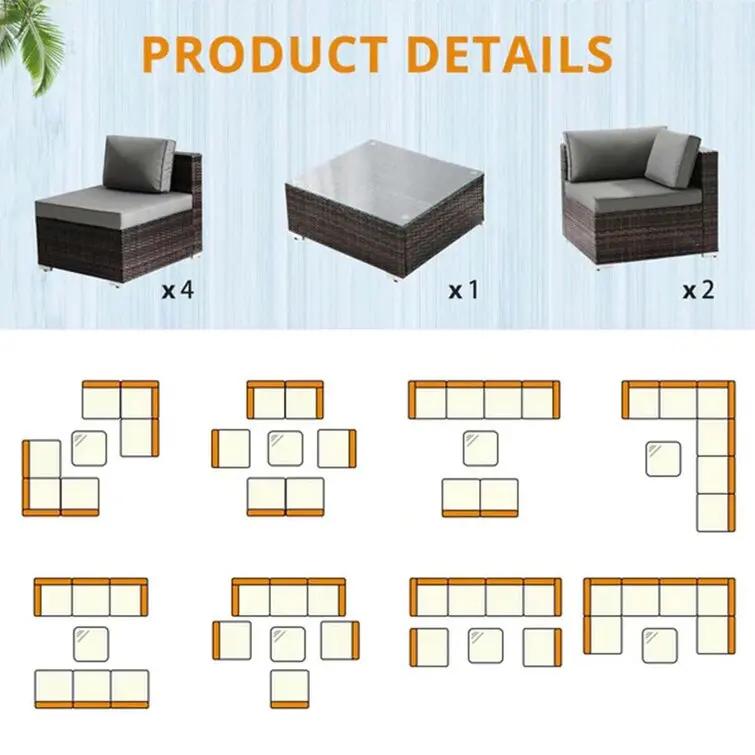 Practical Diverse Patio Rattan - Outdoor Furniture Factory のレビューと価格