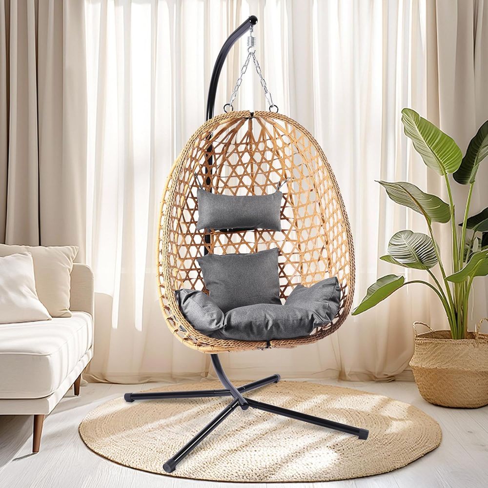 Outdoor Hanging Egg Chair with - Hanging Egg Chair のレビューと価格