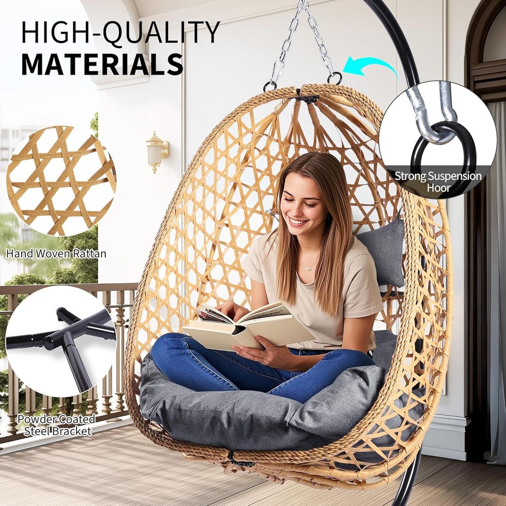 Outdoor Hanging Egg Chair with - Hanging Egg Chair のレビューと価格