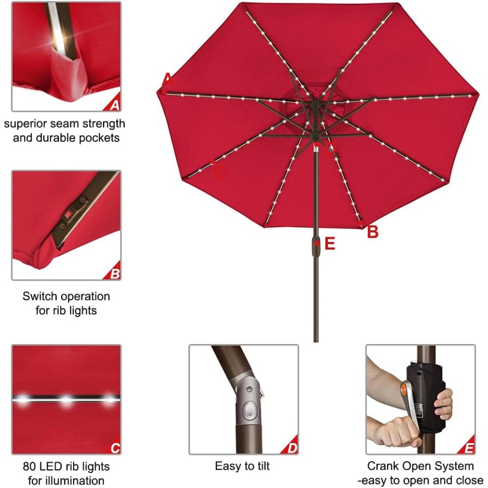 USA 10-Year-Non-Fading Solar 9 - Outdoor Furniture Year Round のレビューと価格