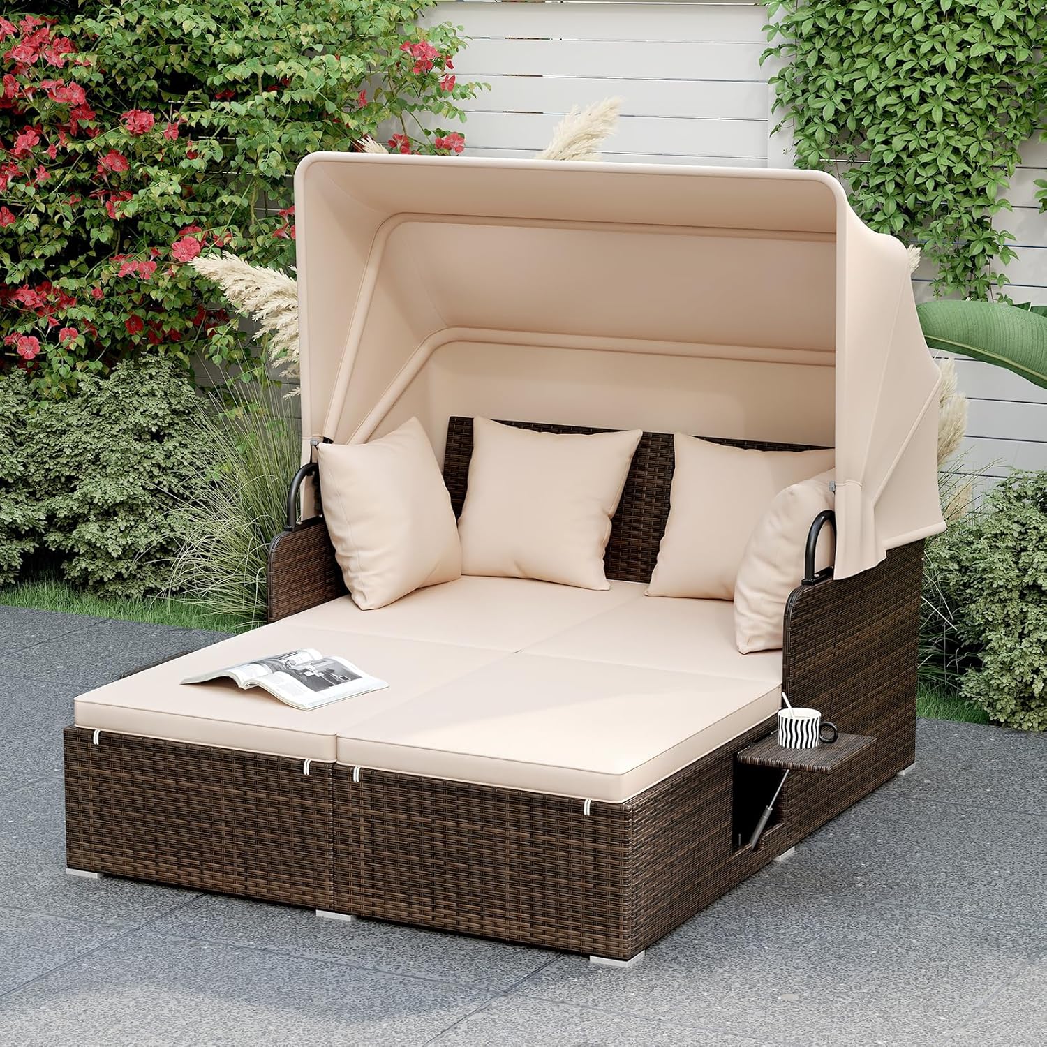 Outdoor Daybed, 2-Person Wicke - Outdoor Furniture Europe のレビューと価格