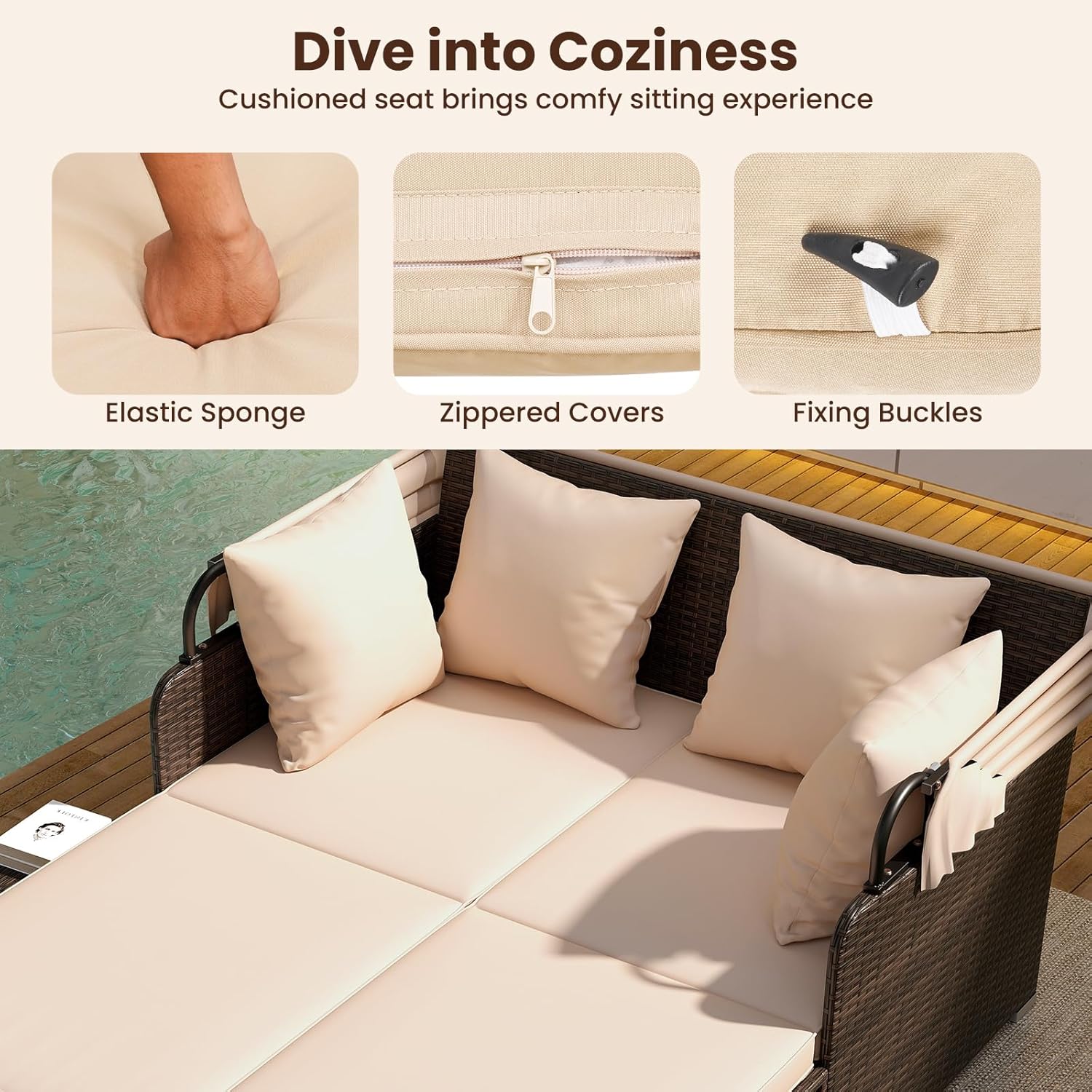 Outdoor Daybed, 2-Person Wicke - Outdoor Furniture Europe のレビューと価格