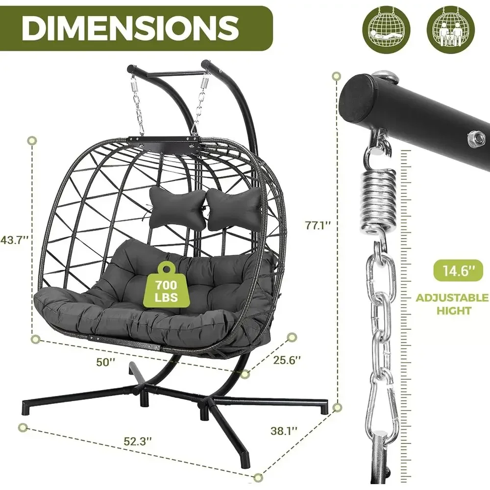Extra Large Double Hanging Egg - Hanging Egg Chair のレビューと価格