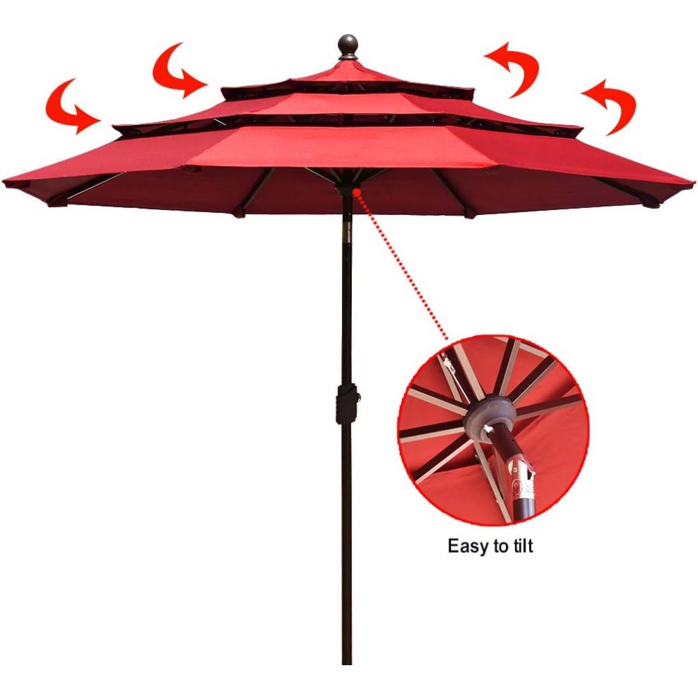 USA 10-Year-Non-Fading 9Ft 3 T - Outdoor Furniture Year Round のレビューと価格