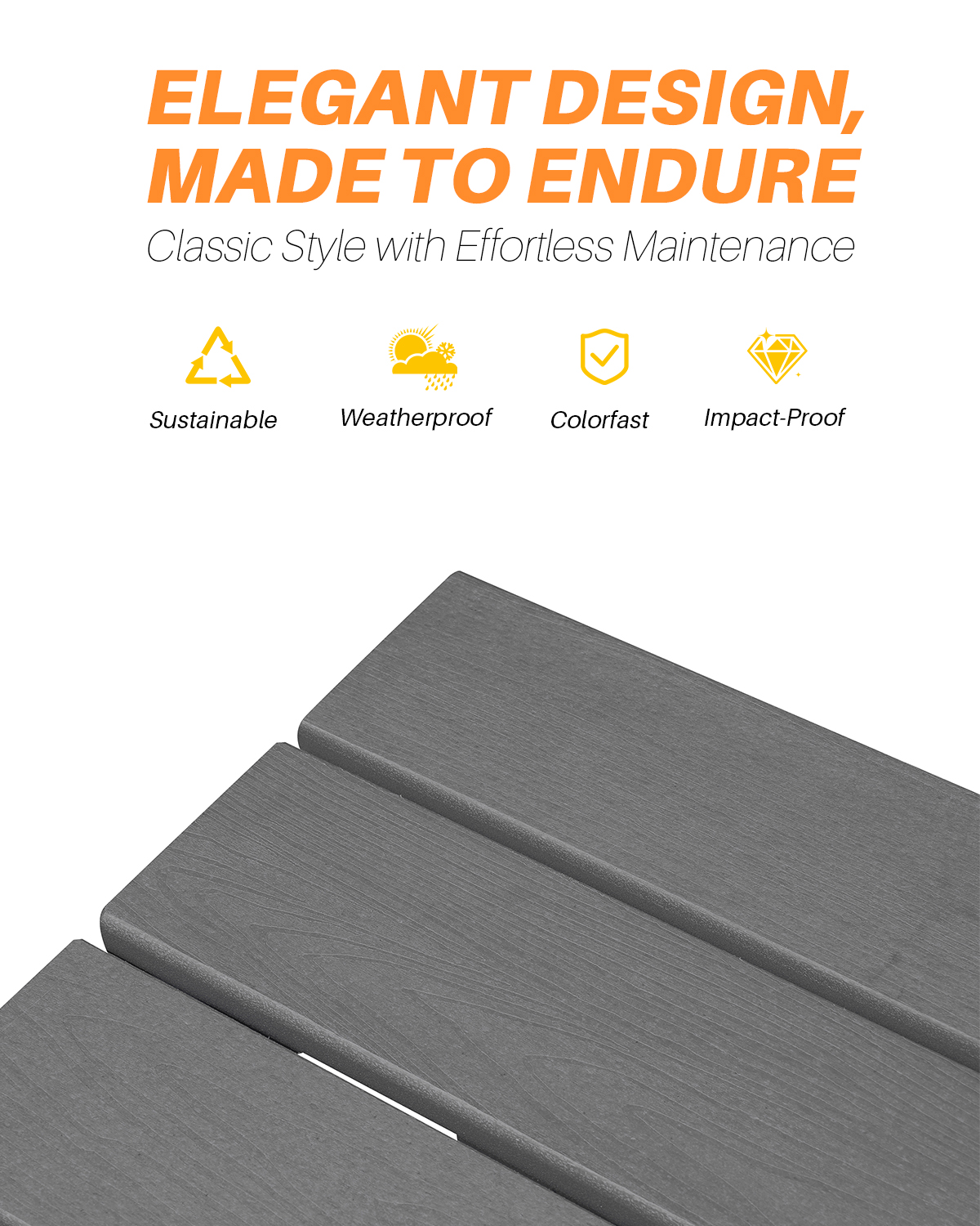Free US Shipping HDPE Outdoor  - Outdoor Furniture Recycled Plastic のレビューと価格