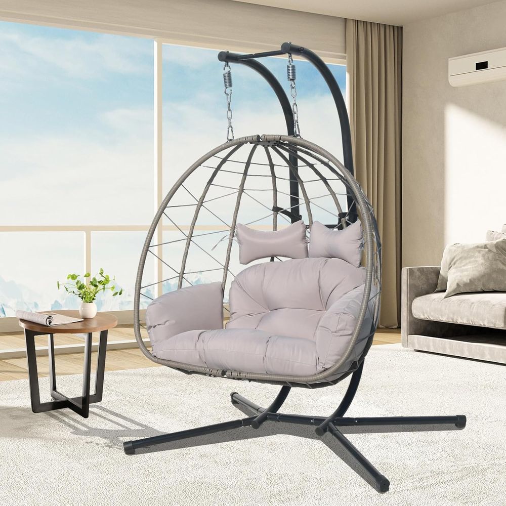 Outdoor 2-Person Hanging Egg C - Hanging Egg Chair のレビューと価格