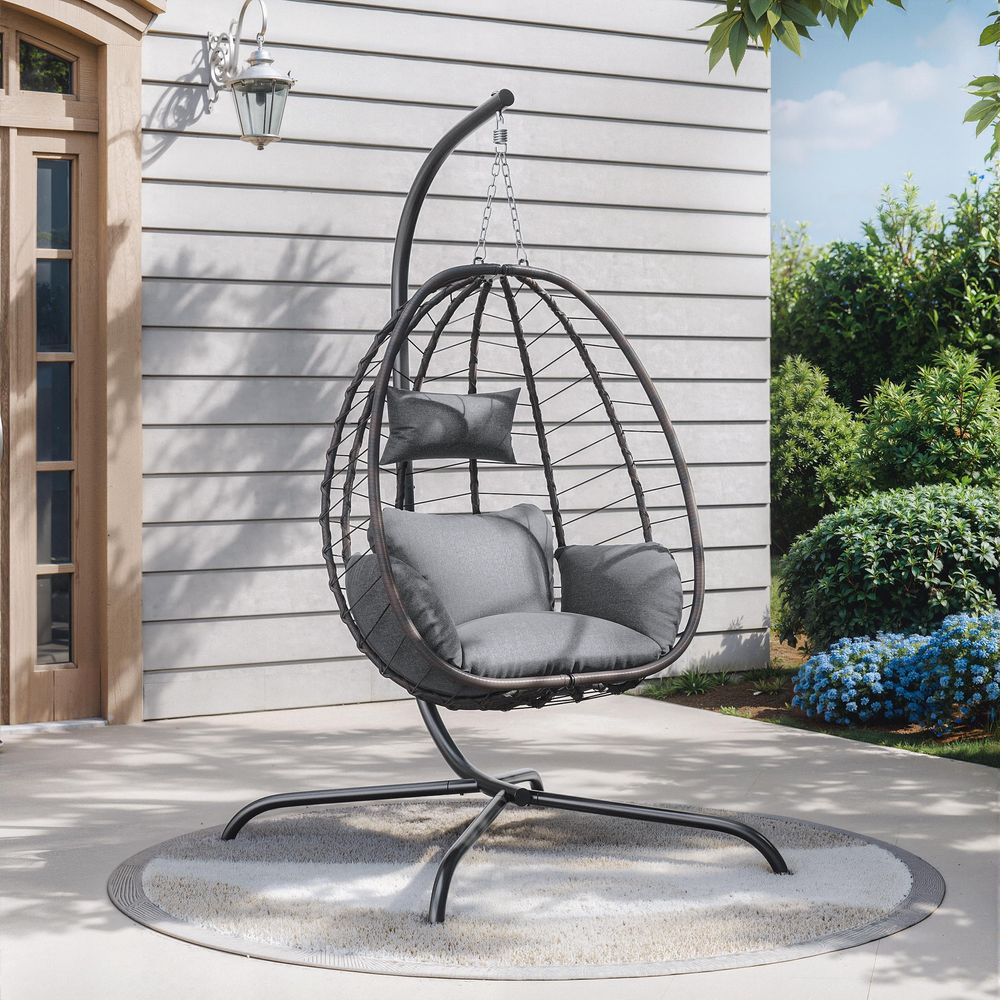 Pieces Outdoor Hanging Egg Cha - Hanging Egg Chair のレビューと価格
