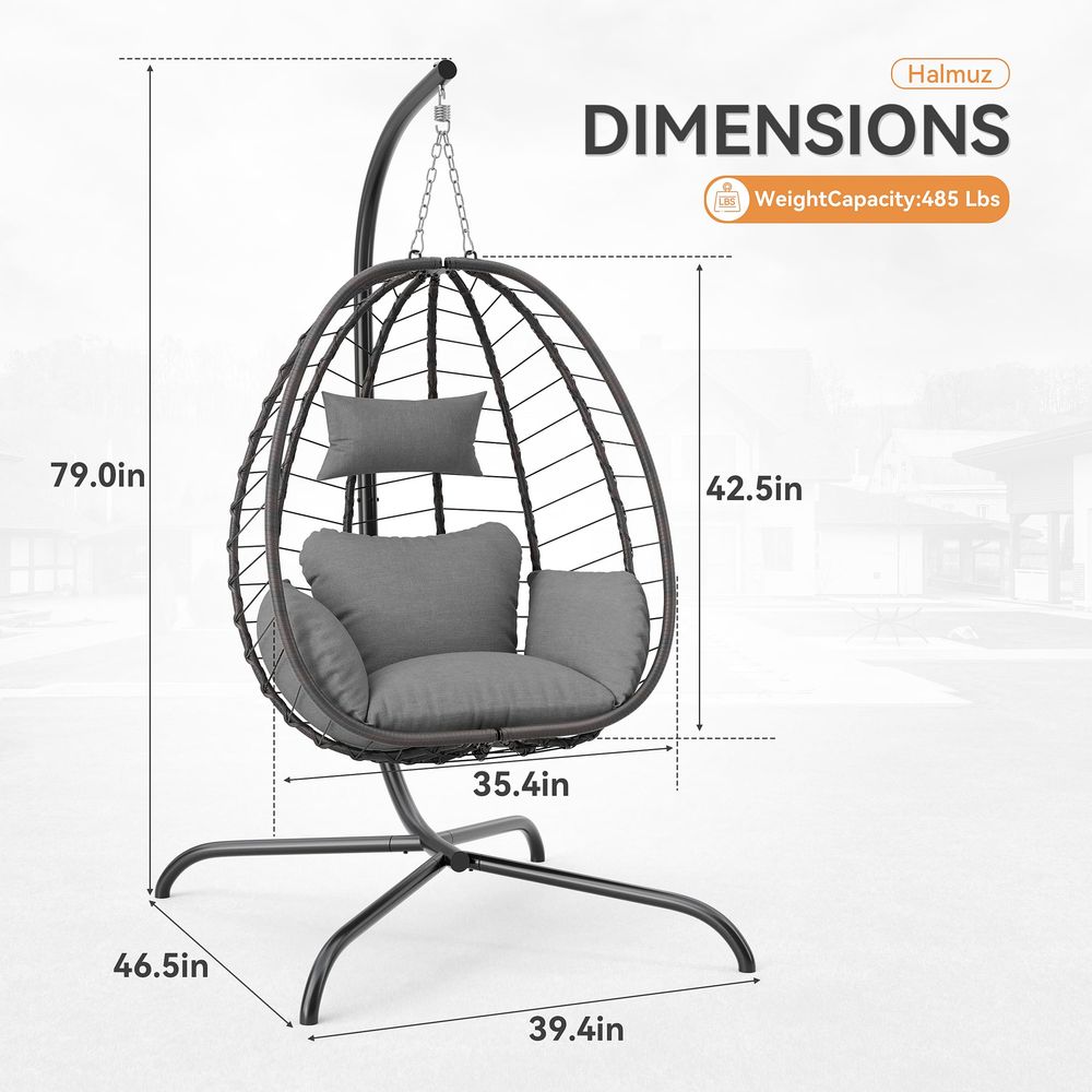 Pieces Outdoor Hanging Egg Cha - Hanging Egg Chair のレビューと価格