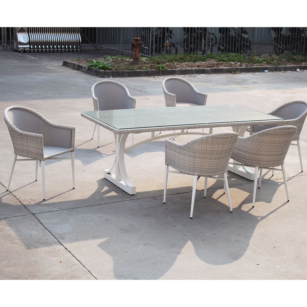Discount 7 Pieces Luxury PE Ra - Outdoor Furniture Prices のレビューと価格