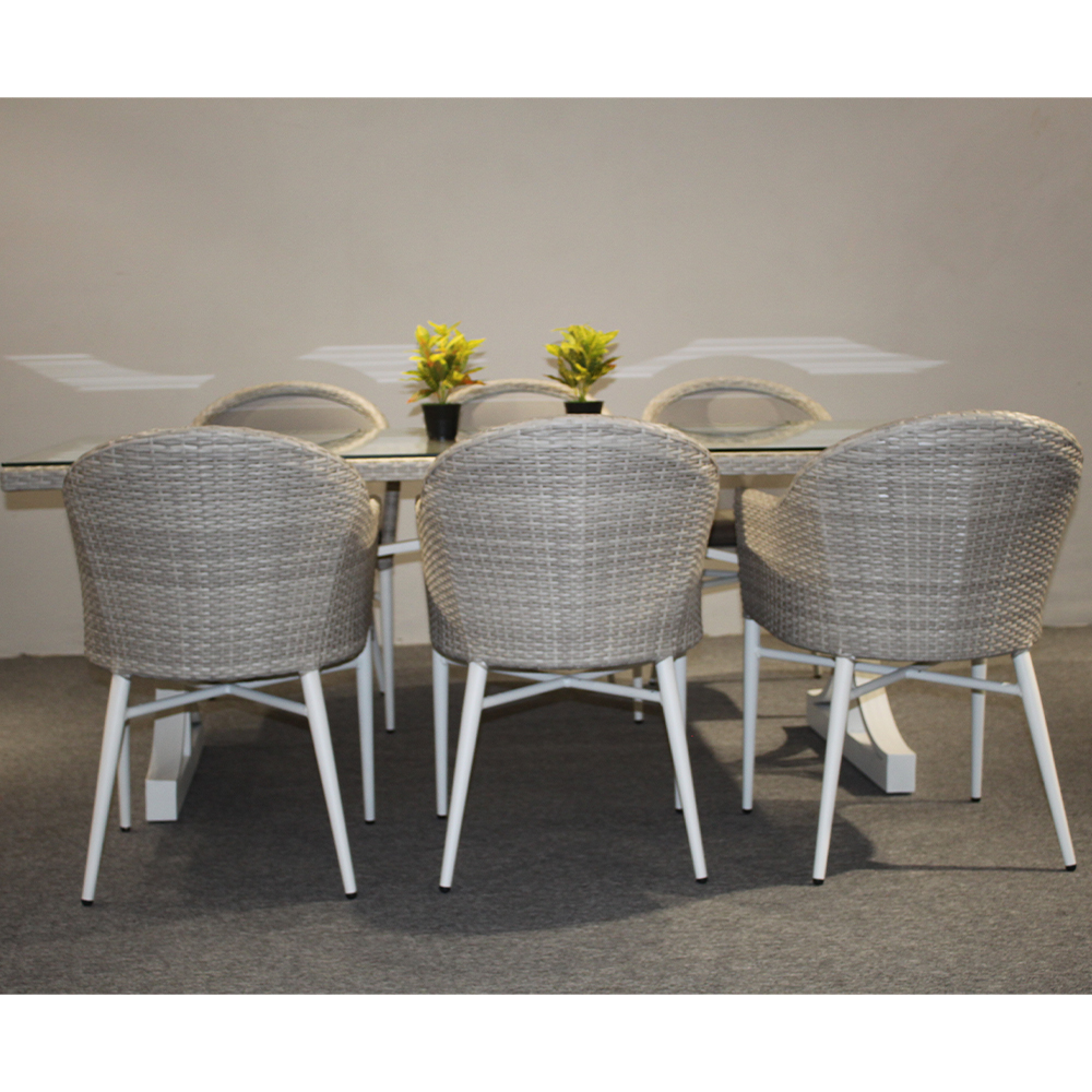 Discount 7 Pieces Luxury PE Ra - Outdoor Furniture Prices のレビューと価格