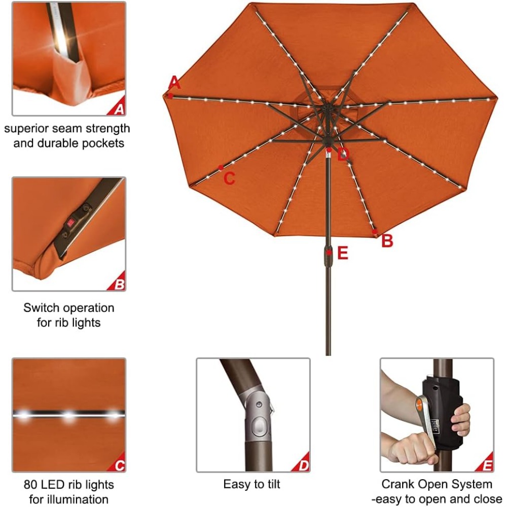 USA 10-Year-Non-Fading Solar 9 - Outdoor Furniture Year Round のレビューと価格
