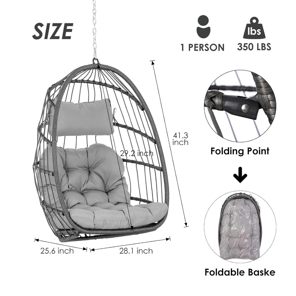 Hanging Egg Chair Without Stan - Hanging Egg Chair のレビューと価格