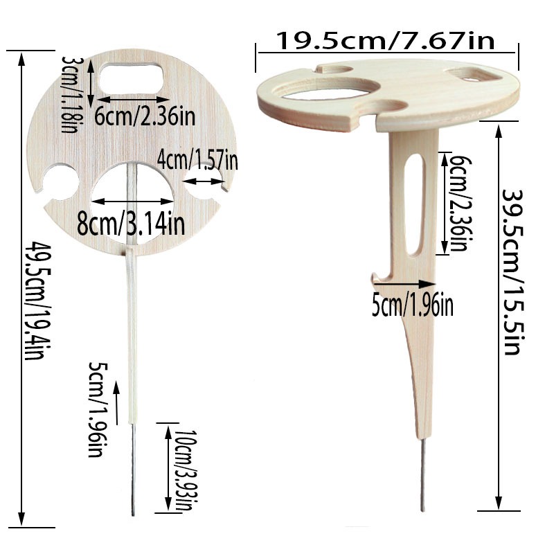 Outdoor Wine Table Portable Pi - Outdoor Furniture Europe のレビューと価格