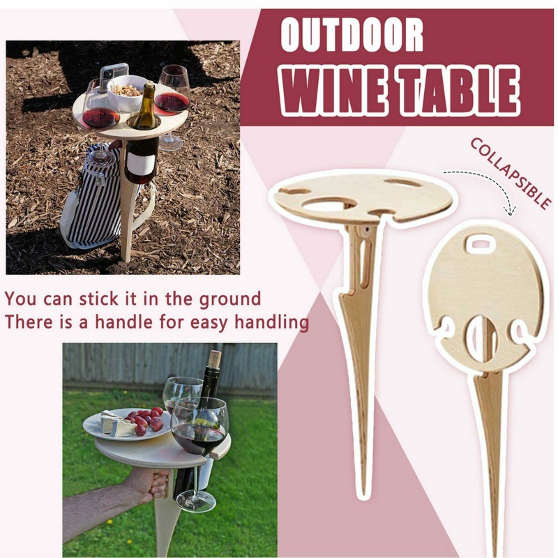 Outdoor Wine Table Portable Pi - Outdoor Furniture Europe のレビューと価格