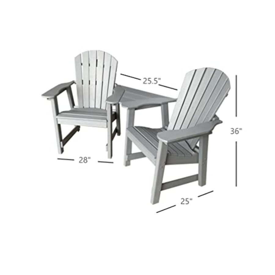 2 Chair Dining Table Set - Pol - Outdoor Furniture Recycled Plastic のレビューと価格