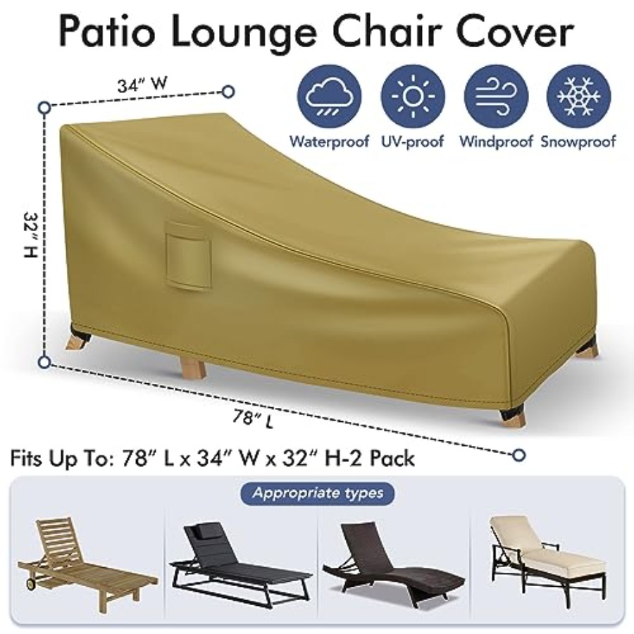Chaise Lounge Covers Outdoor W - Outdoor Furniture Sofa のレビューと価格